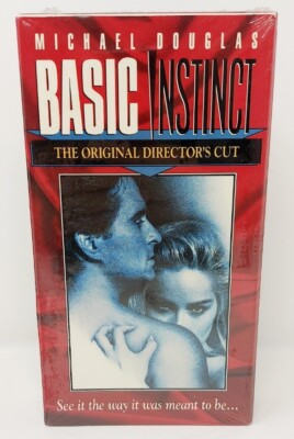 Basic Instinct (VHS, 1992) New Sealed Watermark Original Director's Cut Douglas