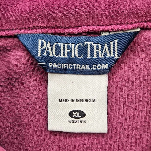 Pacific Trail Women's Fleece Jacket XL Full Zip Pink - Image 4 of 4
