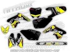 Graphics kit SUZUKI RMZ 450 2008 2009 2010 2011 2012 2013 2014 2015 2016 2017 MX