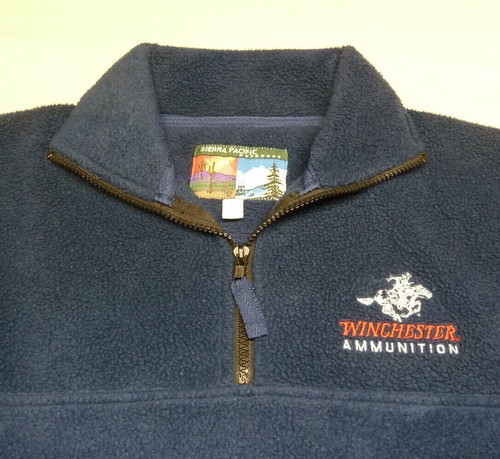 Mens WINCHESTER Ammunition L/S 1/4 Zip Fleece Pullover SMALL Sierra Pacific Guns - Picture 4 of 7