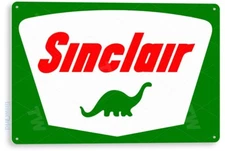 TIN SIGN Sinclair Dino Gas Oil Sign, Station, Garage, Auto Shop, Retro A610