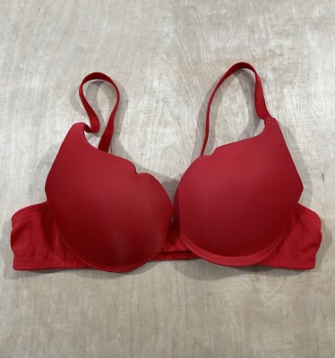 Sister Hood Underwired Push-Up Bra Women's Size 34/75 Red
