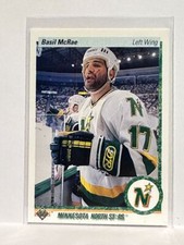 #30 Basil McRae Minnesota North Stars 90-91 Upper Deck Hockey Card