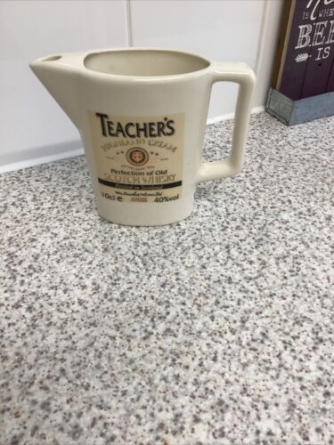 VINTAGE TEACHER’S HIGHLAND CREAM SCOTCH WHISKY ADVERTISING WATER JUG /PUB JUG