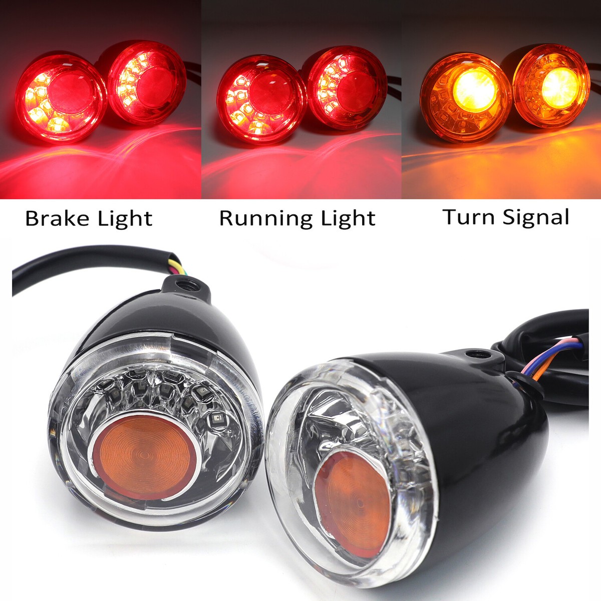 Rear Turn Signals Lights Bracket Fit For Harley Sportster XL 883 1200 1992-2022