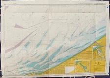 Admiralty 1873 North Sea Dunkerque To Oostende Vintage Map Antique Ships Charts