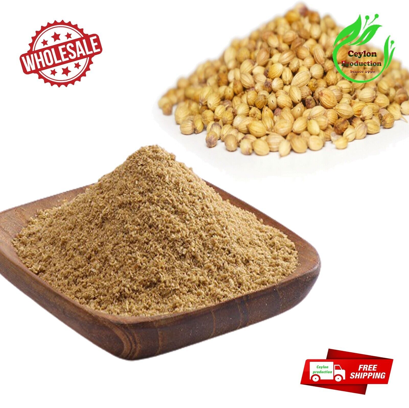 semillas de cilantro orgánico especias en polvo molido entero grado de...