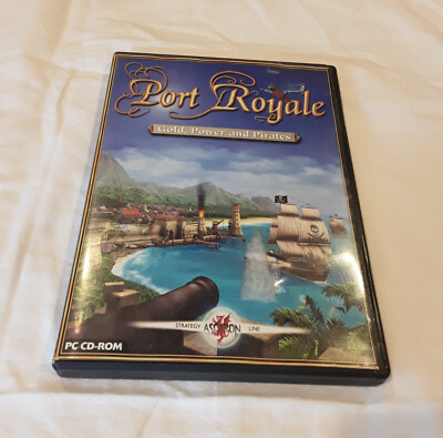 Port Royale 1 Gold, Power And Pirates PC CD ROM COMPLETE BOX PIRATE STRATEGY
