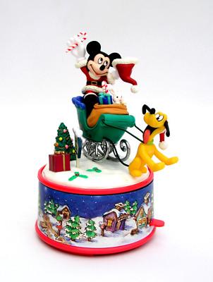 ENESCO - SANTA'S SECRET HELPERS - MICKEY PLUTO MINI ACTION MUSICAL JINGLE BELLS