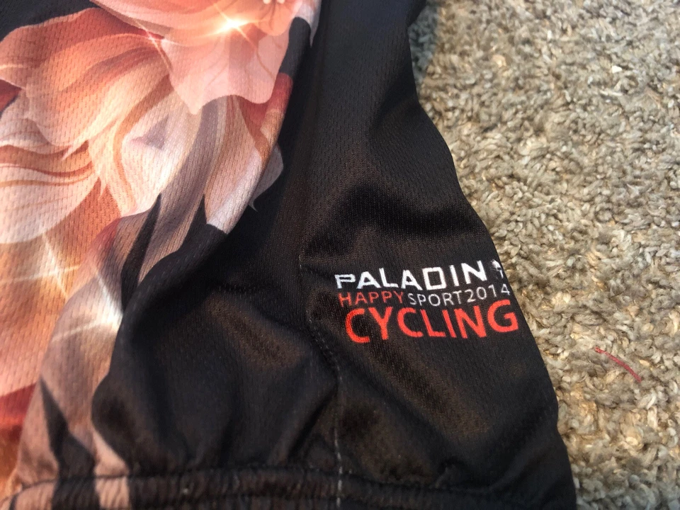 Camisa Jersey Paladin Ciclismo Bicicleta Cremallera Completa Floral Carretera Abierta Talla EE. UU. XL (A9) Foto 3 de 4