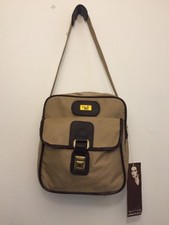 Vintage 1980s DVF Diane Von Furstenberg Brown Carry On Weekender Overnight Bag
