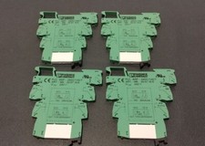 Lot Of 4 Phoenix Contact PLC-BSC-24DC/1/ACT Relay Base 2967196 w/relay 2961105