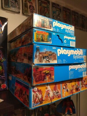 Playmobil Figures + Original Box Viking City Western Vintage Collection Eskimos Klicky 80