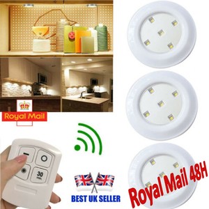operated remote wireless battery cabinet lamp led control under kitchen light