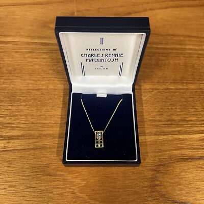 Charles Rennie Mackintosh 9ct gold Necklace With Box UK