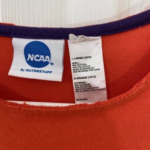 Kinder Clemson Tigers Größe L 10/12 LS Tigers Shirt Orange Unisex - Bild 2 von 6