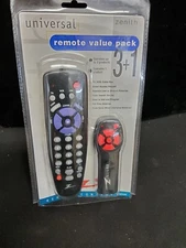 Zenith Universal Remote Value Pack 3+1 tvs vcrs & Cable Boxes vintage