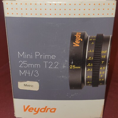 Veydra Mini Prime 25mm - T2.2 - M4/3 - Cinema Lens - Micro Four Thirds