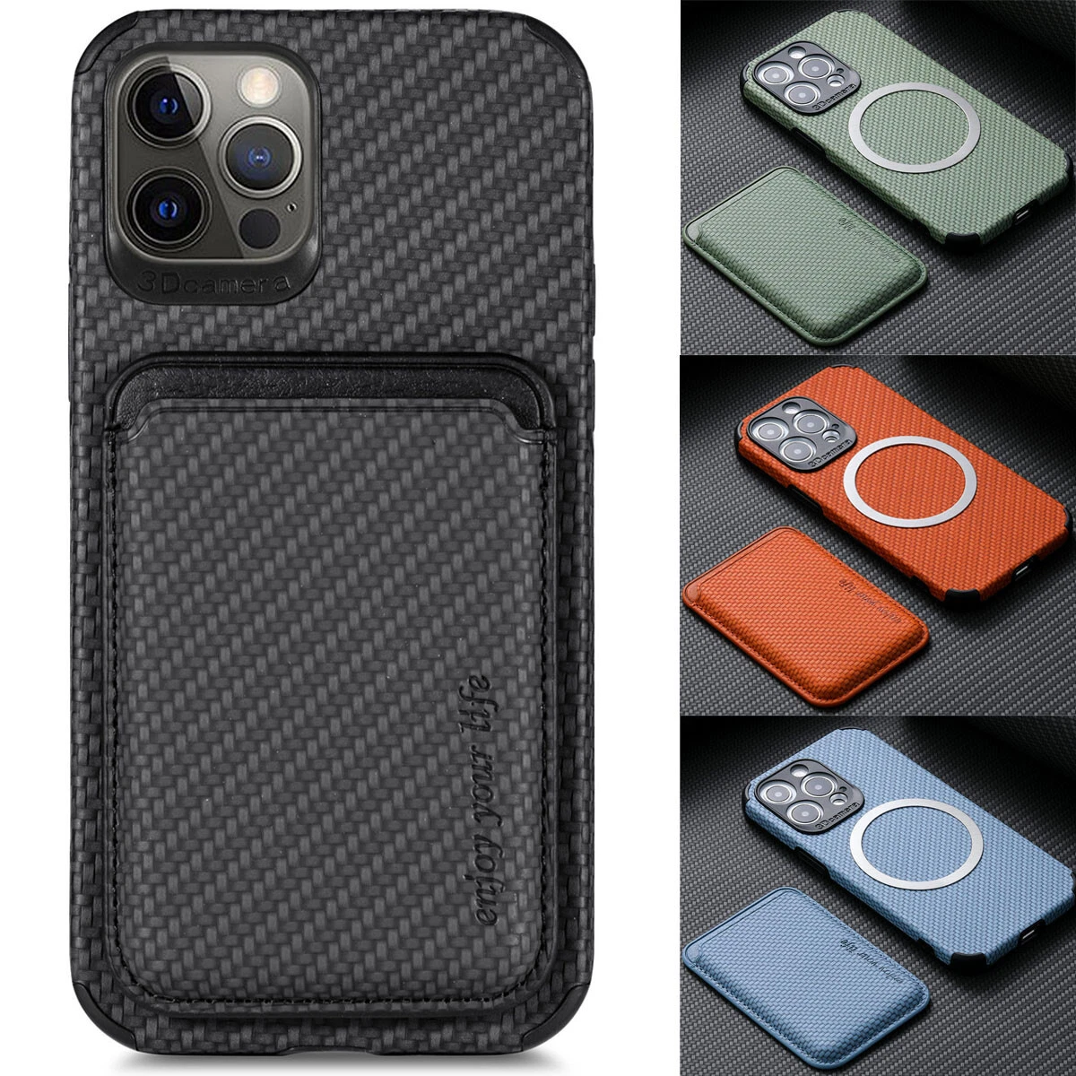 For MagSafe Magnetic Wallet Case For iPhone 14 13 12 Pro XS Max XR 8 Card Cover