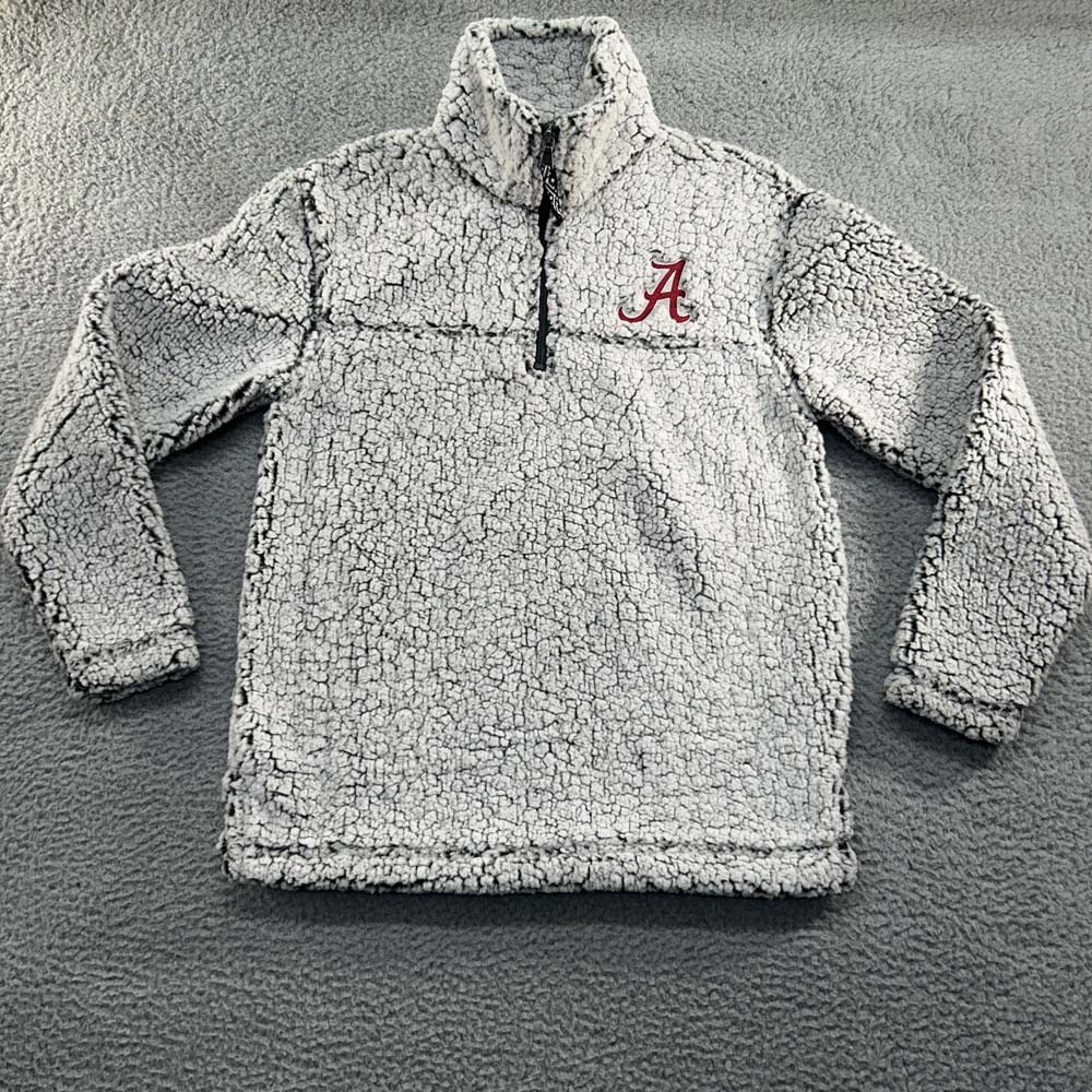 Alabama Crimson Tide Mens XS Sherpa Logo Sweater Roll Tide