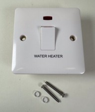 Water Heater Switch MK 1G Double Pole 20 Amp & Neon 20AX MB8423WHWHI