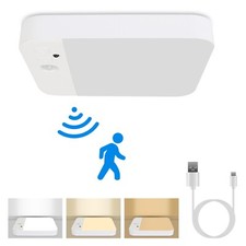 1/2X Ceiling Light Wireless Ceiling Light Motion Sensor Remote Lamp Rechargeable