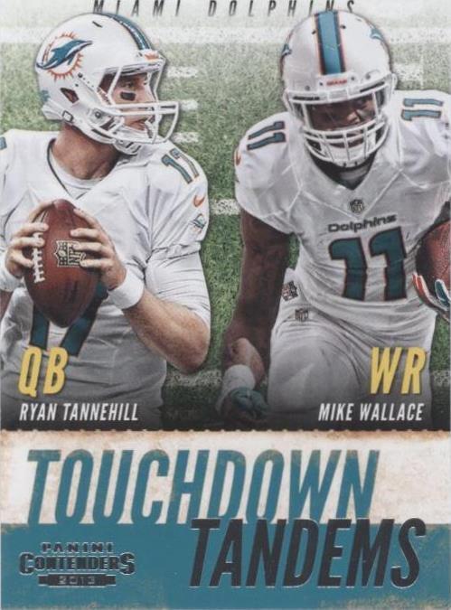 2013 Panini Contenders Mike Wallace Ryan Tannehill #11 - 1 of 2