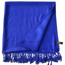 CJ Apparel Federal Blue Solid Color Shawl Seconds Scarf Stole Wrap Pashmina NEW