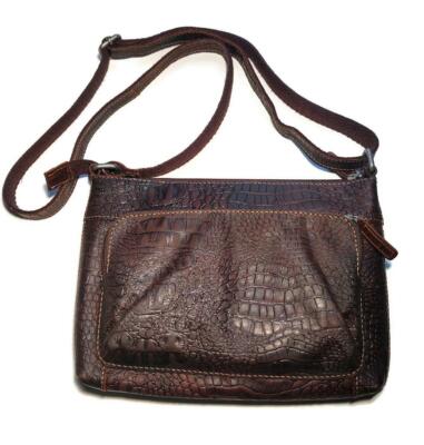 NWT Jack Georges Hornback Mini City Leather Handbag