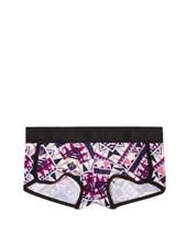 Victoria's Secret PINK Logo Boyshort Panty Multi Geo