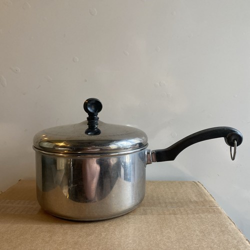 Vintage Farberware Aluminium verkleidet Edelstahl Kochgeschirr 12er-4er Set 2 Pfanne - Bild 10 von 24