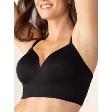 Truekind Women's Size 4XL Black Supportive Comfort Wireless Shaping Bra