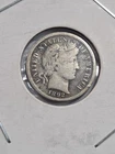 1892-O Barber Dime Coin. Very nice details. First year minted.  90% Silver