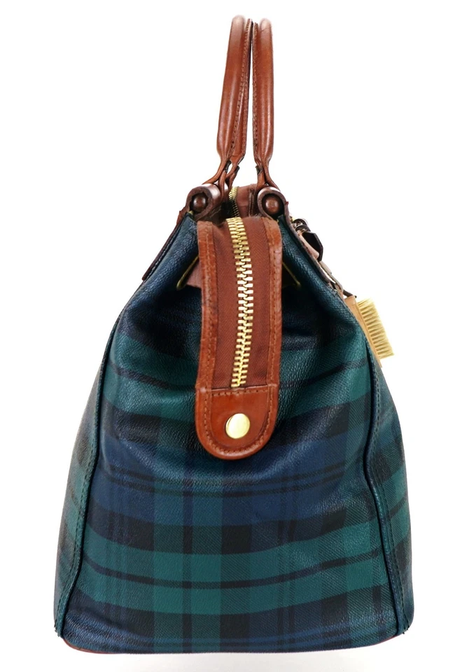 Vintage POLO Ralph Lauren Rugby Tartan Top Handle Doctor Tote Bag Unisex + Extra - Image 3 of 4