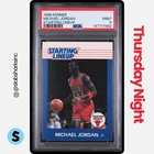 1988 KENNER STARTING LINEUP CARDS MICHAEL JORDAN PSA 9