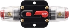 100A Auto Car Protection Stereo Switch Fuse Holders Inline Circuit Breaker Reset