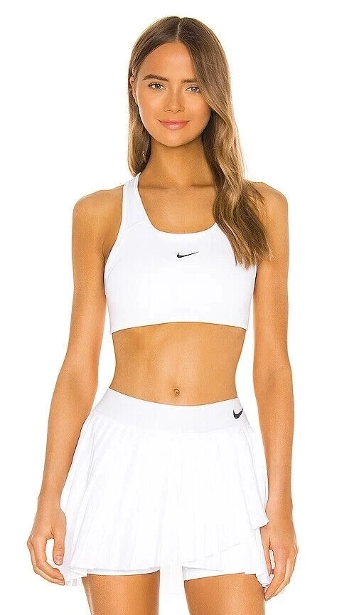 NIKE Dri Fit 1 Piece BV3636-100 White/Black Women's Size XL,Sport Bra,Pre Owned - Image 4 of 4