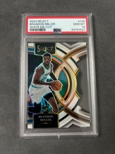 2023 Panini Select Brandon Miller White Die-cut #130 PSA 10 /149
