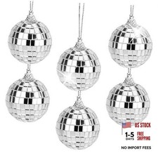 6Pcs Mini Disco Ball Party Decorations - 1.97" Mini Mirror Ball Ornaments
