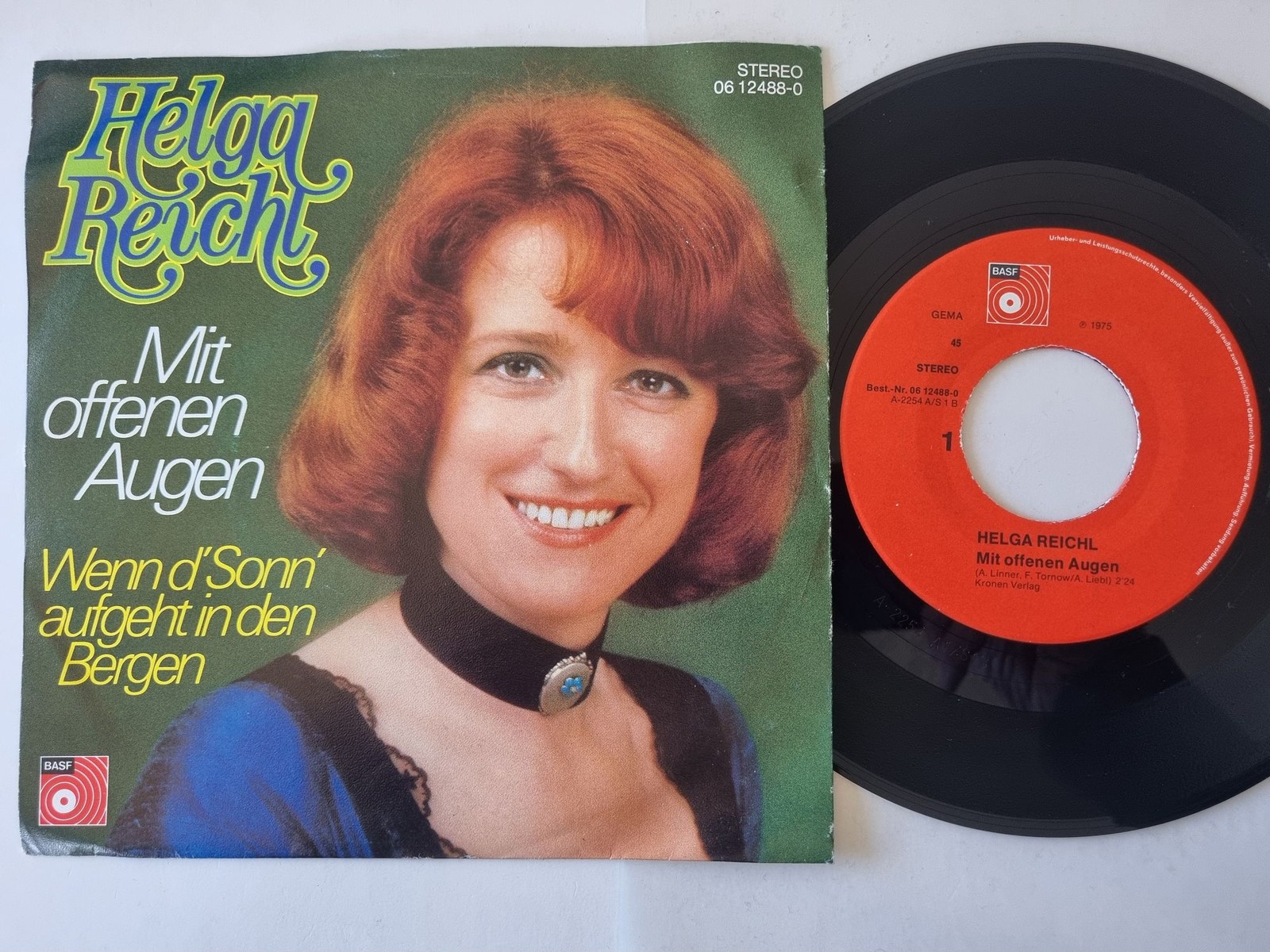 Helga Reichl - Mit Offenen Augen 7'' Vinyl Germany