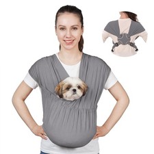Supet Dog Sling Carrier for Small Pets, Hands Free Cat Sling, Reducing Back N...