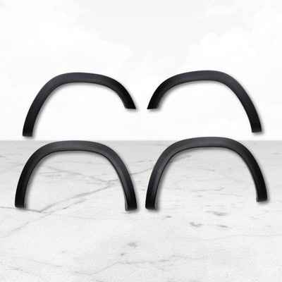 Set of 4 Black Factory Style Fender Flares for 19-24 Ram 1500 Big Horn Ext Cab
