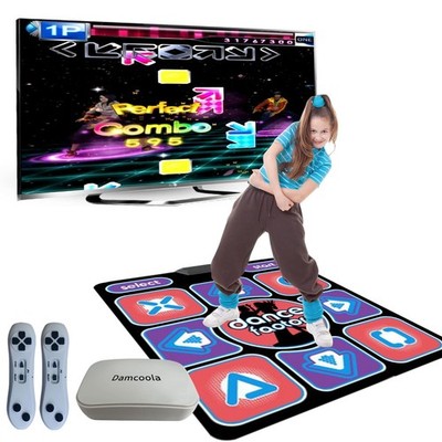 Damcoola Tanzmatte Spiel, geeignet für Kinder und Erwachsene, TV Musik Tanzmatte
