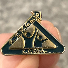 CCTCA Calgary City Teachers Convention Association AIM 90s AB Vintage Lapel Pin