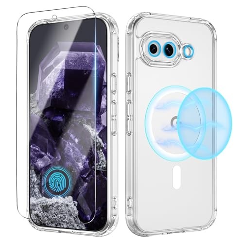 para Funda con Protector de Pantalla, Google Pixel 9a Funda Transparente con Pantalla HD - Imagen 6 de 8