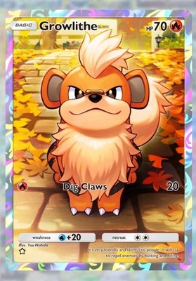 GROWLITHE HOLO FULL ART POKEMON TCG POCKET READ DESCRIPTION | eBay