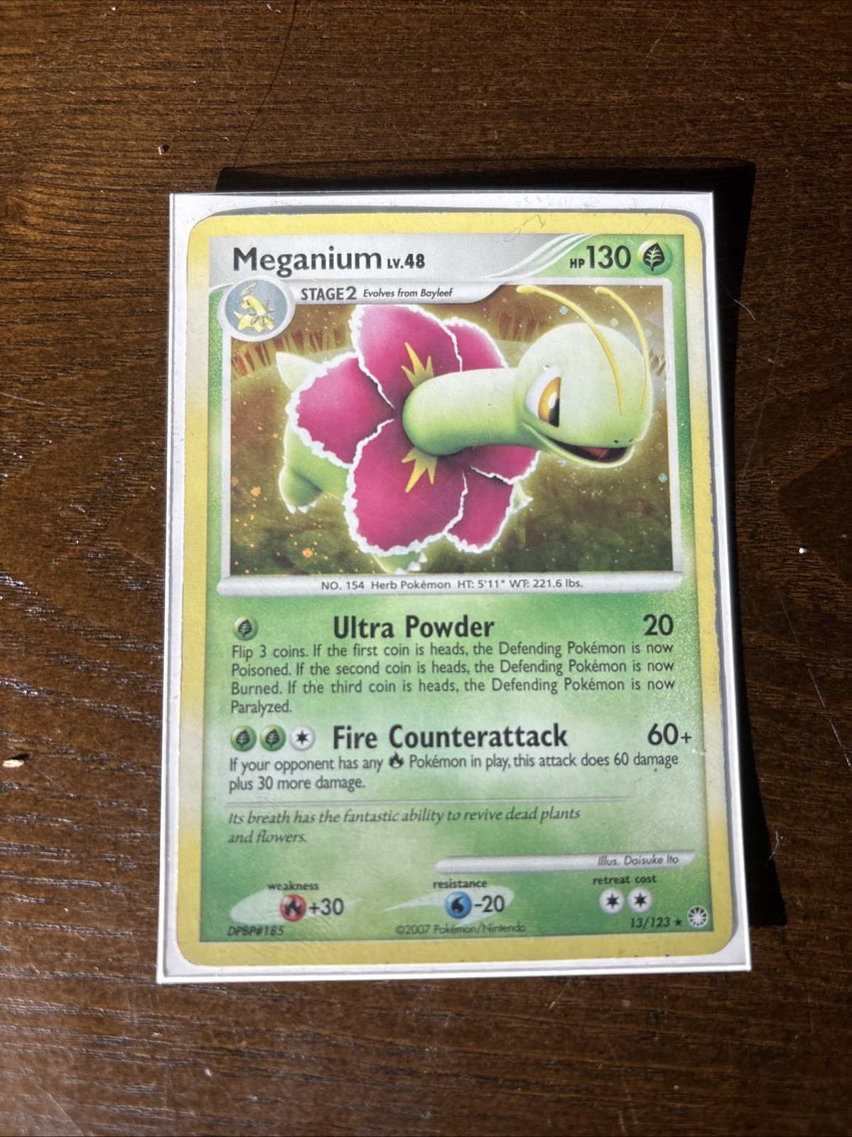 Pokémon TCG Meganium Holo Rare 13/123