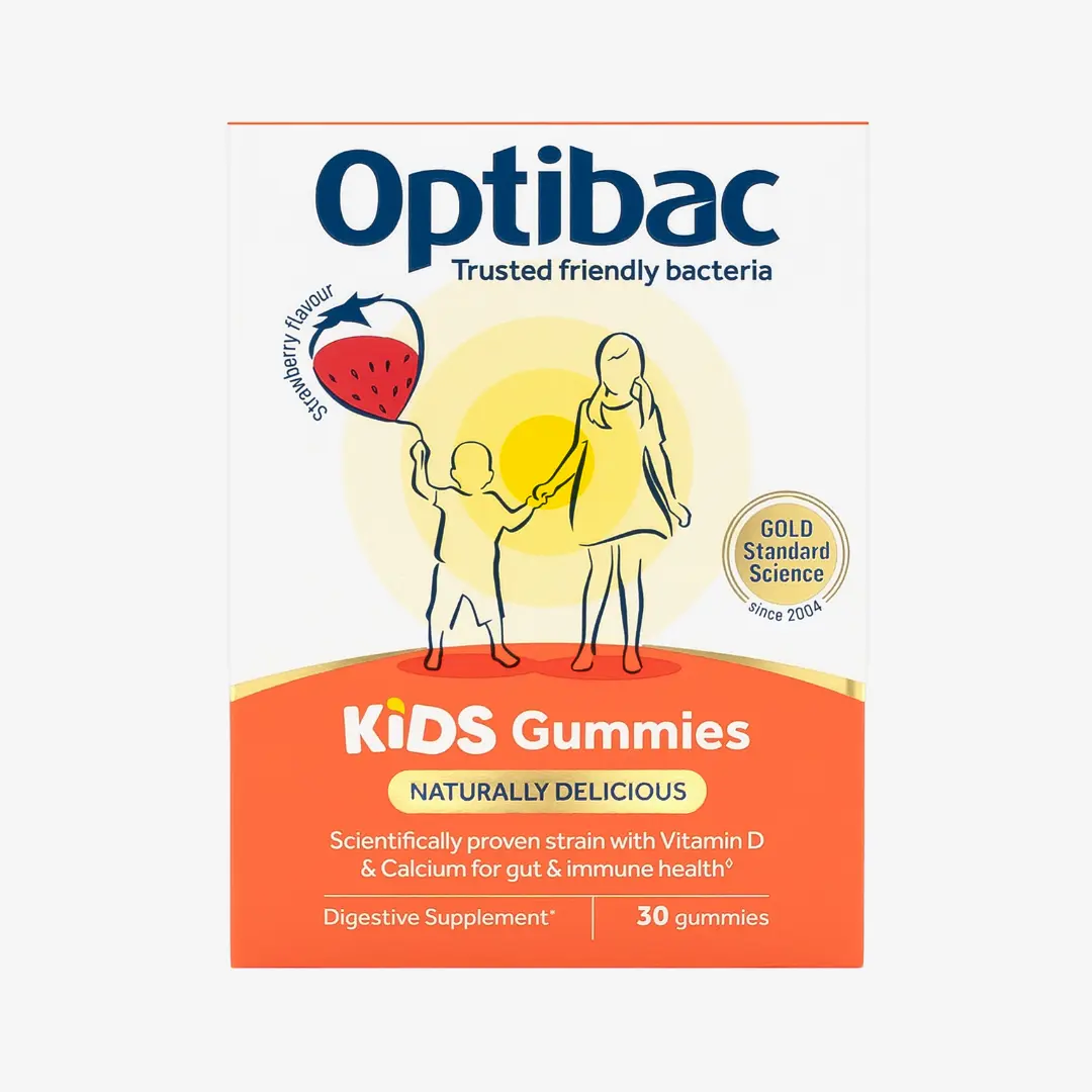 Optibac KIDS Gummies For Immune & Gut Health Strawbarry Flavour | 30 Gummies