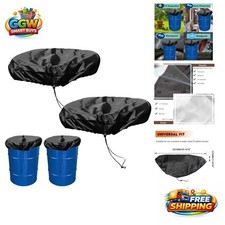 Stretchable Waterproof Drum Covers - 2 Pack with Adjustable Drawstring