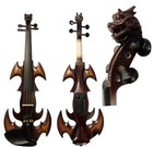 Model crazy -1 SONG carved dragon head 4/4 electric violin,solid wood